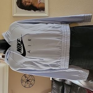 Nike Light Blue Cropped Sweater